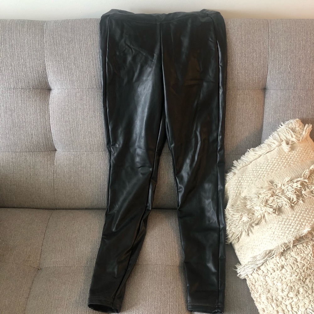 ATHLETA LEATHER LEGGINGS